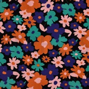 SOFT SWEAT BLUMEN SCHWARZ (thumbnail)