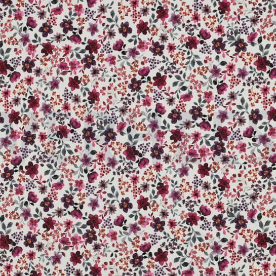 JERSEY GOTS DIGITAL BLUMEN FUCHSIA #7