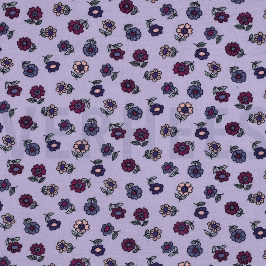 MUSSELIN BLUMEN LILA #7