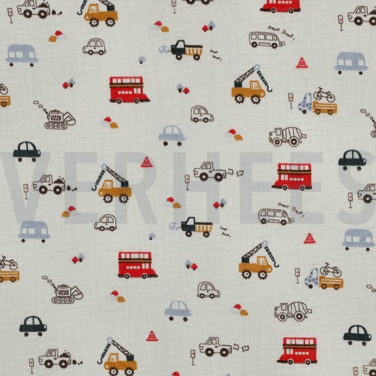 MUSSELIN NATURAL FAHRZEUGE GEBROCHEN WEISS #7