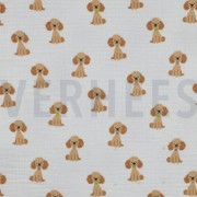 MUSSELIN DIGITAL HUNDE WEISS (thumbnail)