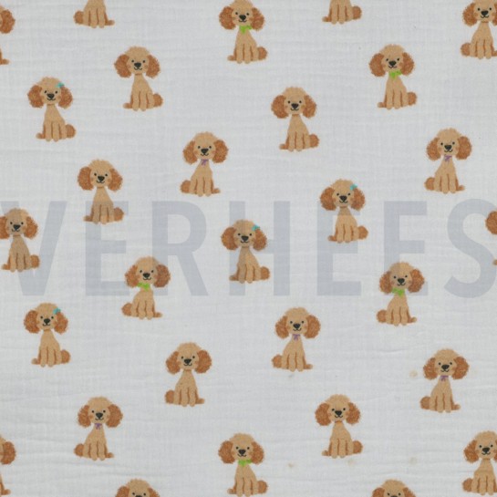 MUSSELIN DIGITAL HUNDE WEISS #7