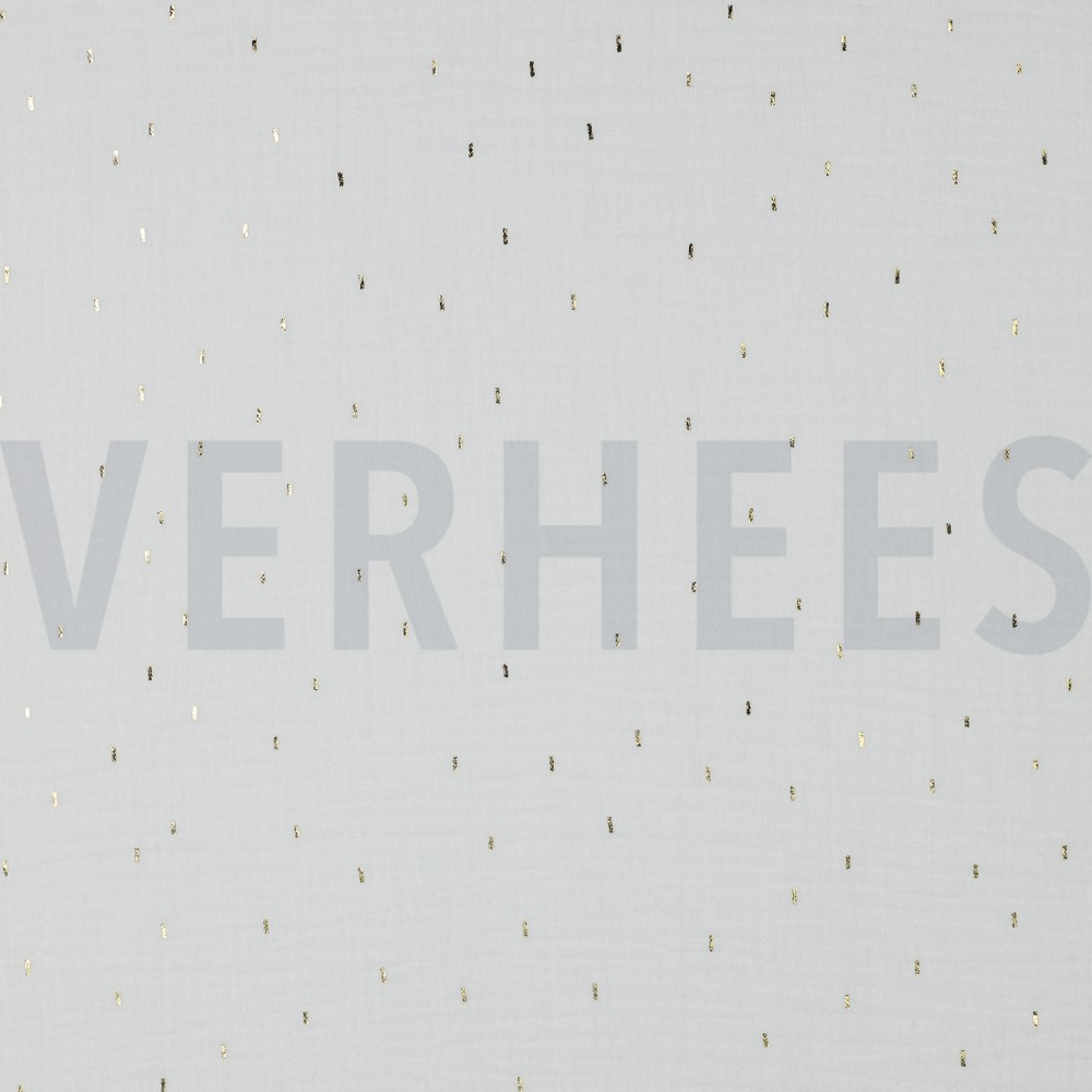 DOUBLE GAUZE FOIL STRIPES OFFWHITE