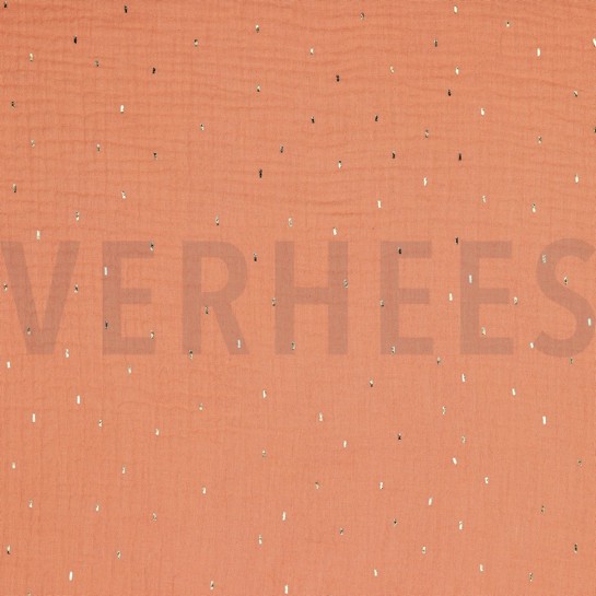 MUSSELIN FOLIE STREIFEN APRIKOSE #7