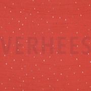 DOUBLE GAUZE FOIL STRIPES RUST (thumbnail)