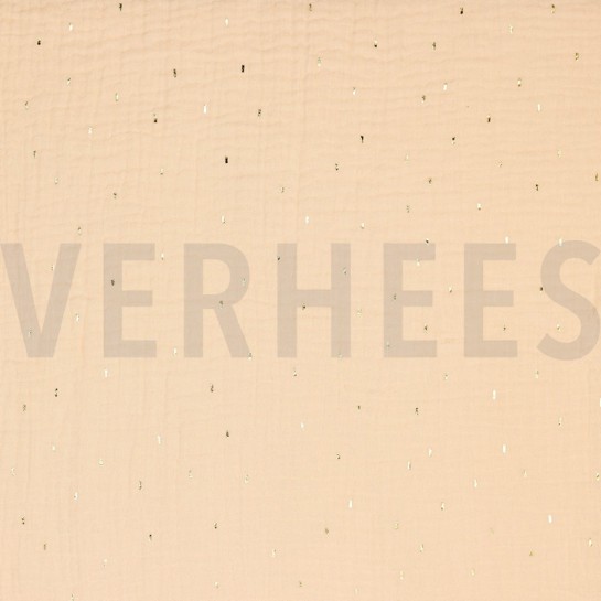 DOUBLE GAUZE FOIL STRIPES POWDER #7