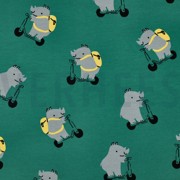 SOFT SWEAT NASHÖRNER GRÜN (thumbnail)