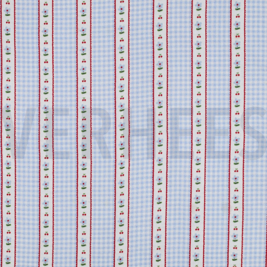 MUSSELIN DIGITAL KAROS BLAU