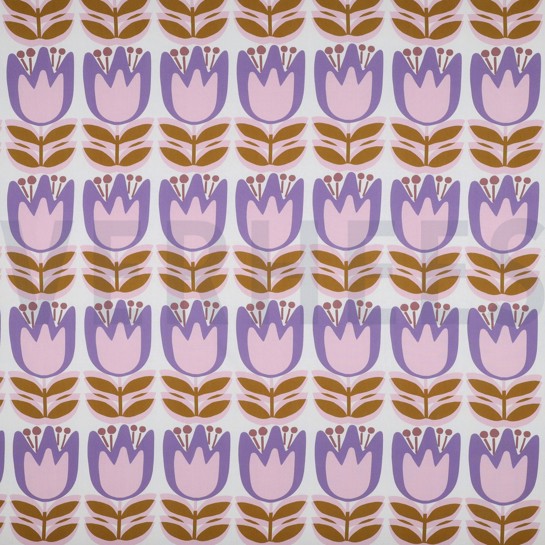 LENZING™ ECOVERO™ FLEURS BLANC #7