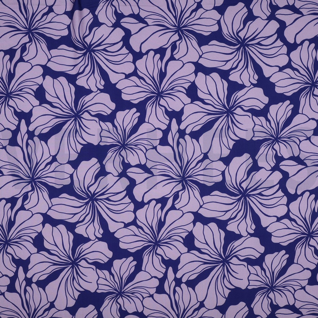 VISKOSE RADIANCE BLUMEN BLAU