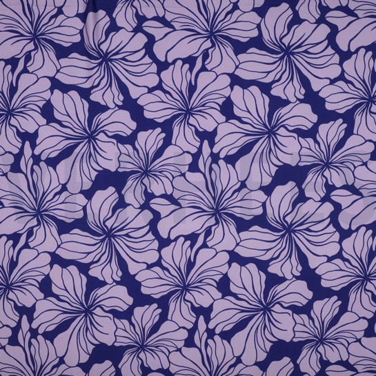 VISKOSE RADIANCE BLUMEN BLAU #7