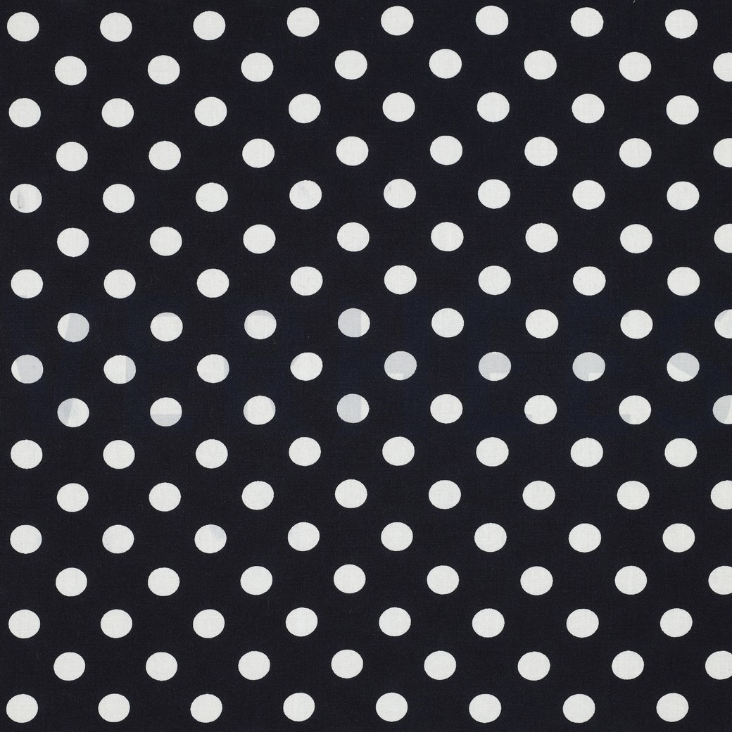 VISCOSE RADIANCE POIS BLEU MARINE