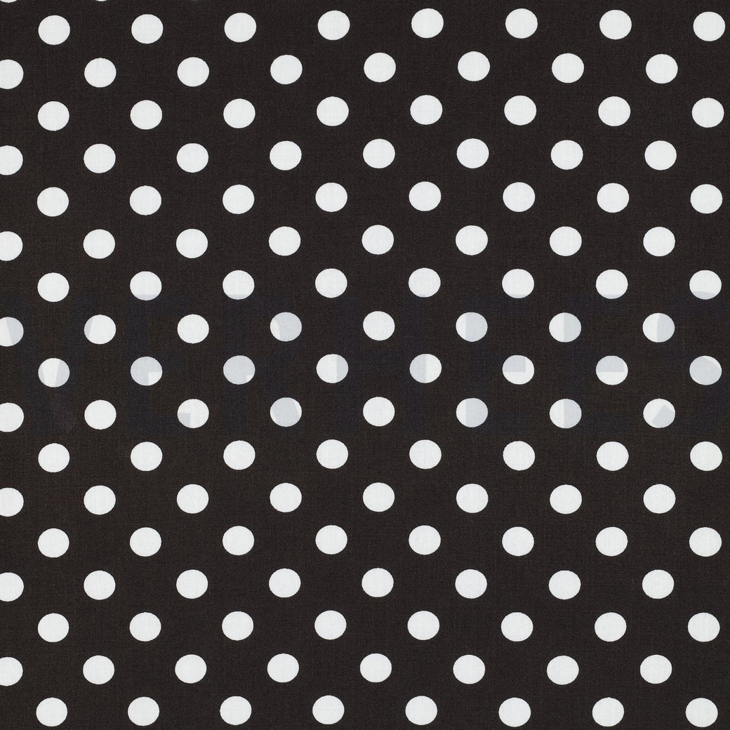 VISCOSE RADIANCE POLKA DOTS DONKERBRUIN