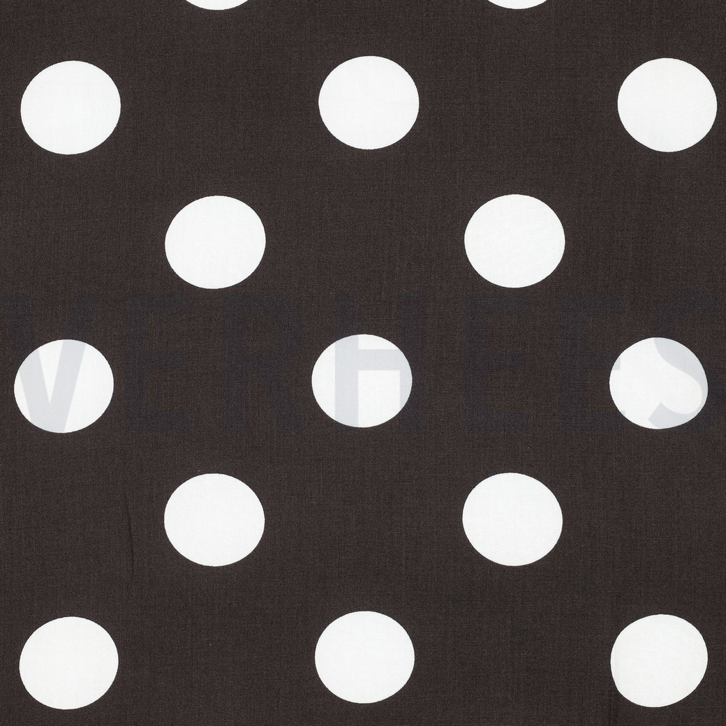 VISCOSE RADIANCE POIS BRUN FONCÉ