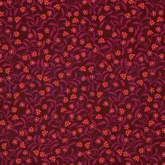 VISCOSE RADIANCE FLEURS BORDEAUX #7