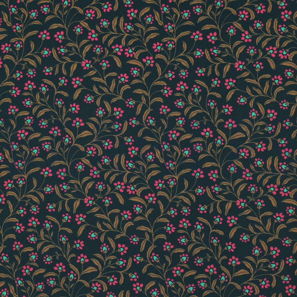 VISCOSE RADIANCE FLOWERS GREEN