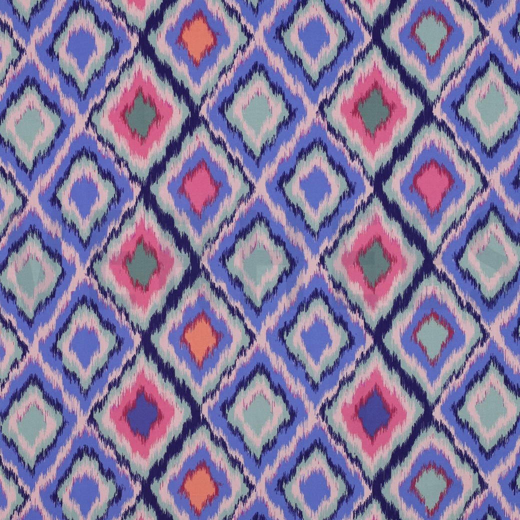 VISKOSE RADIANCE DIGITAL ABSTRAKT LILA/VIOLETT