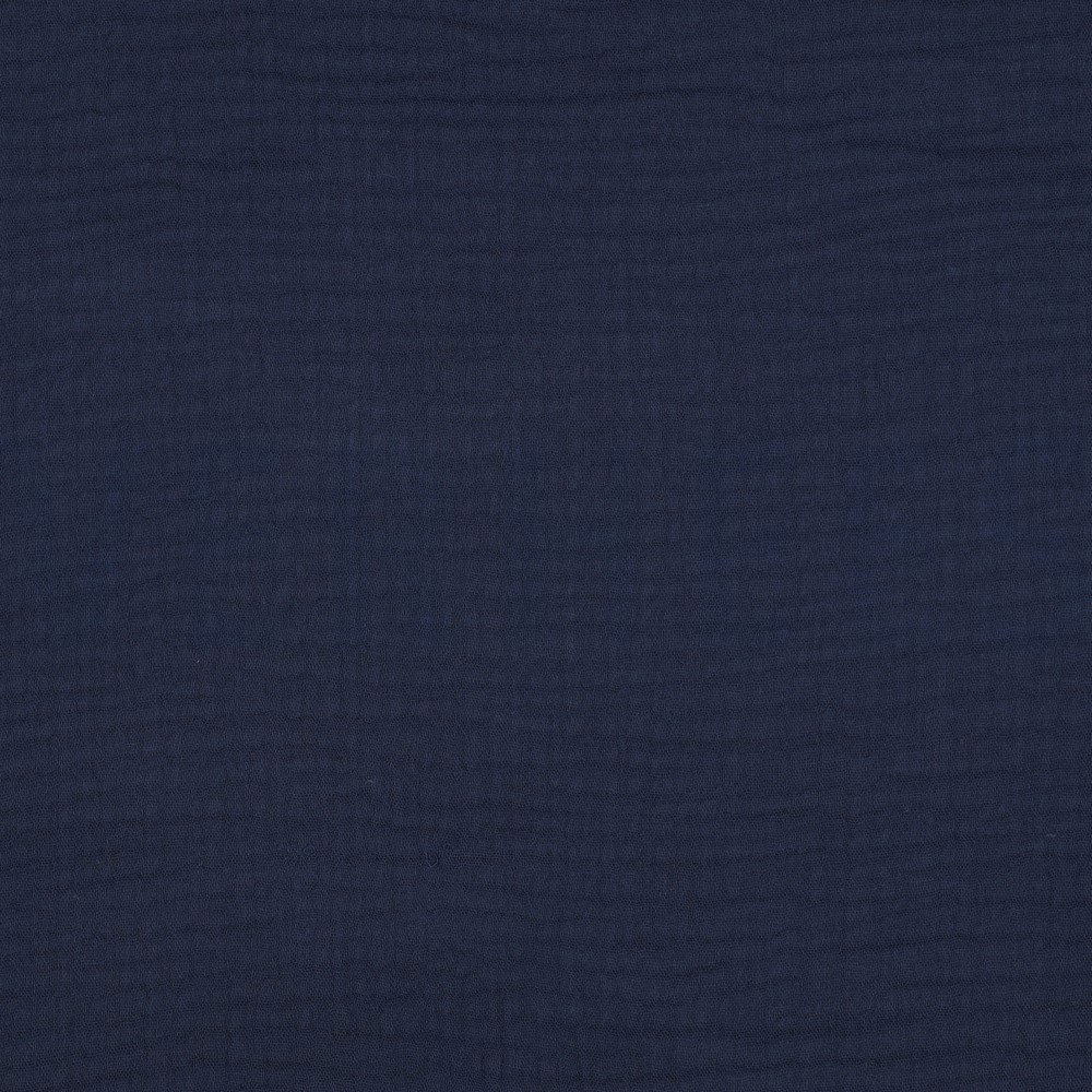 TRIPLE GAUZE 3-LAAGS GOTS MARINEBLAUW