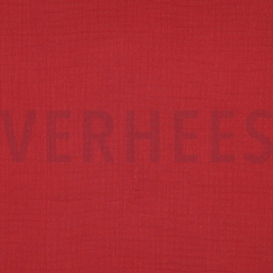 TRIPLE GAUZE GOTS ROUGE #7