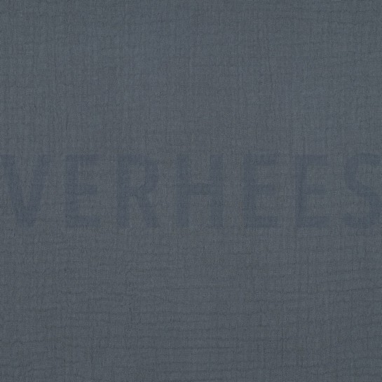 BAUMWOLLE MUSSELIN DREILAGIG GOTS KIEFERGRÜN #7