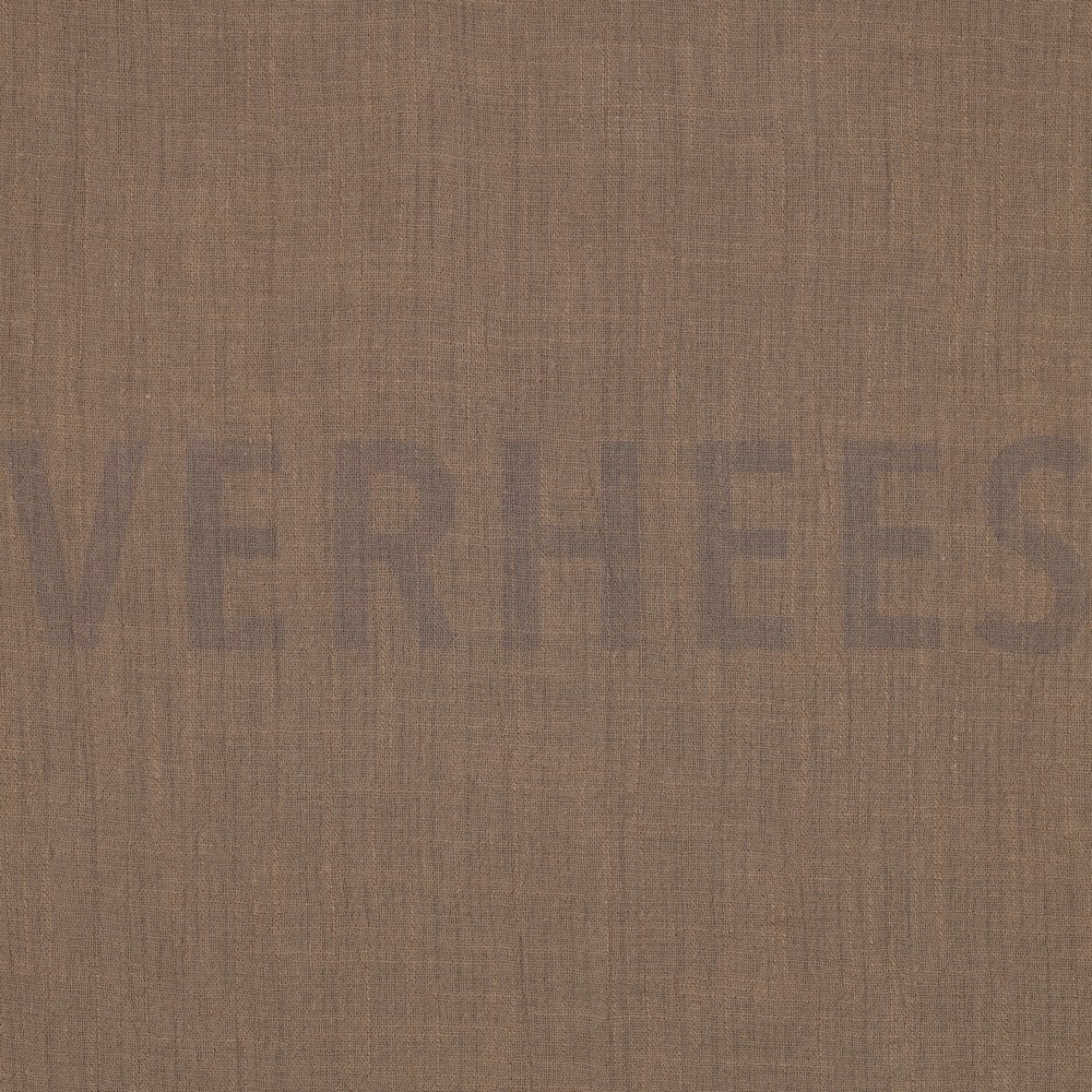 BAUMWOLLE SLUB GEWASCHEN TAUPE