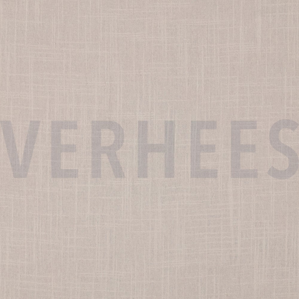 BAUMWOLLE SLUB GEWASCHEN BEIGE