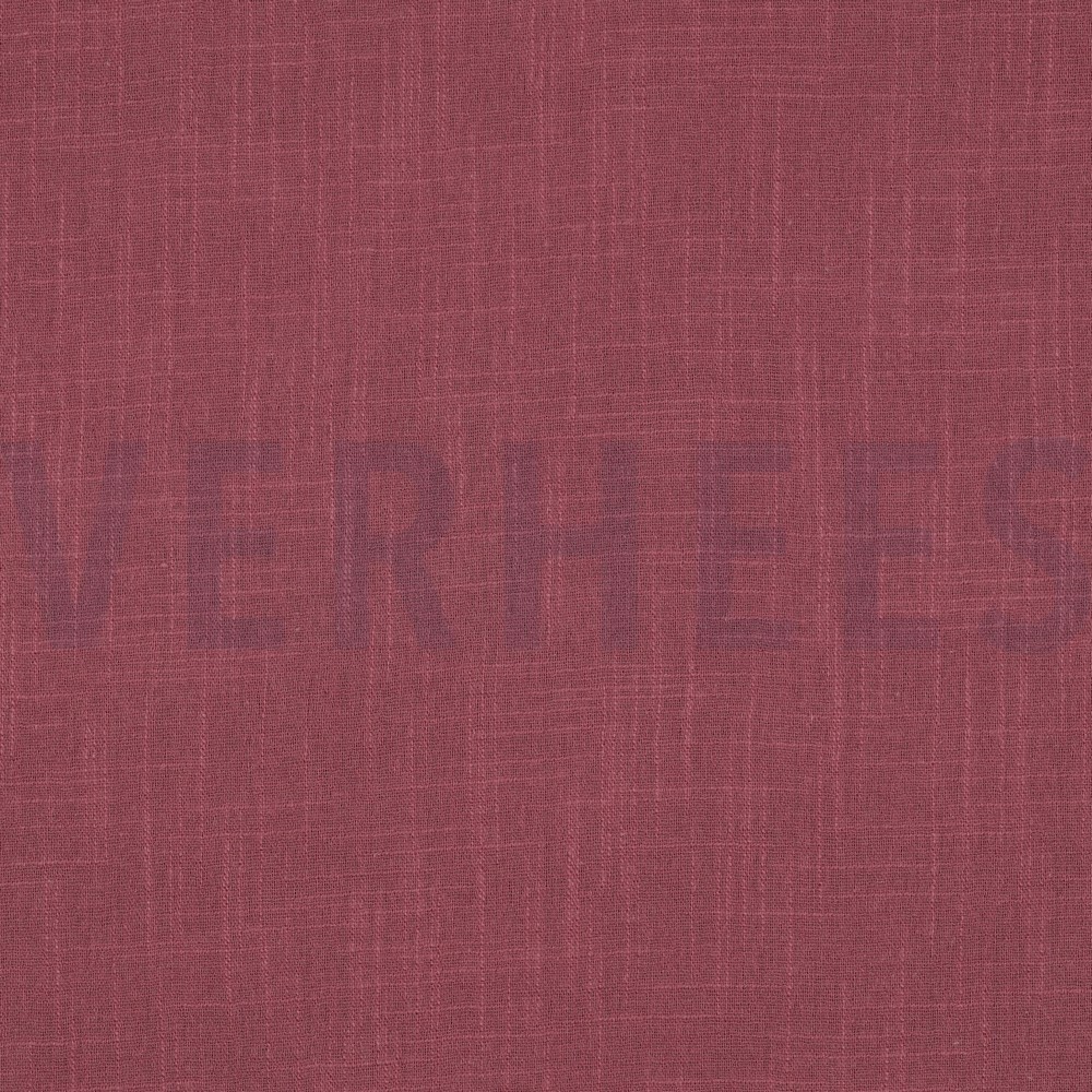 BAUMWOLLE SLUB GEWASCHEN MAUVE