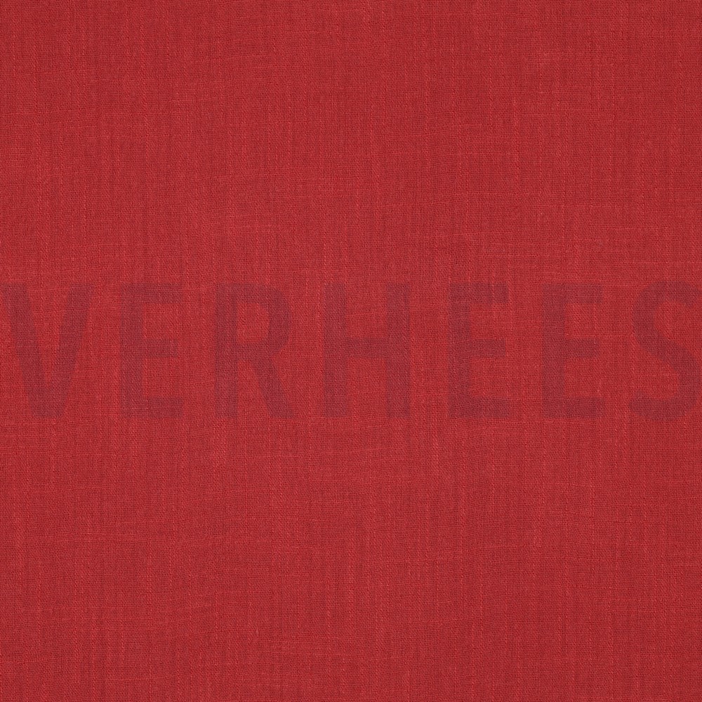 KATOEN SLUB GEWASSEN WIJNROOD