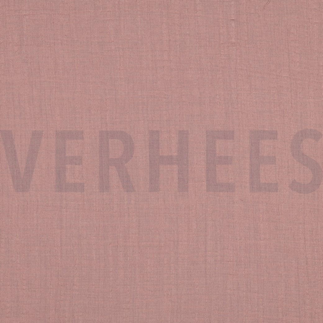 BAUMWOLLE SLUB GEWASCHEN ALTROSA