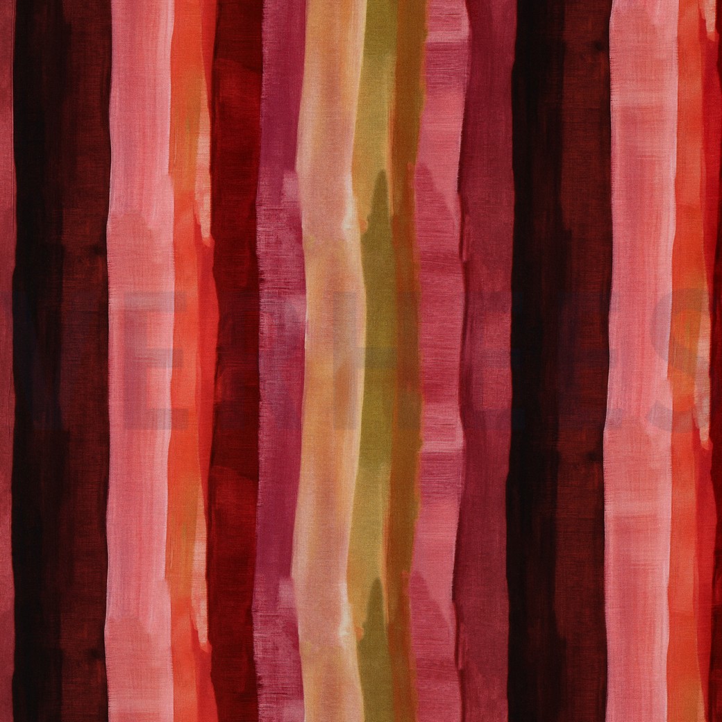 VISCOSE RADIANCE DIGITAL STRIPES BURGUNDY