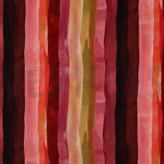 VISCOSE RADIANCE DIGITAL STRIPES BURGUNDY #7