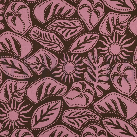 VISCOSE ROSELLA STRETCH ABSTRACT ARMY GREEN #7