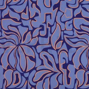 VISKOSE ROSELLA STRETCH ABSTRACT KOBALTBLAU (thumbnail)