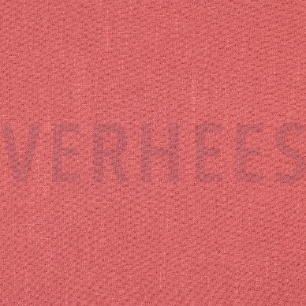 LEINEN VISKOSE GEWASCHEN KORALLE