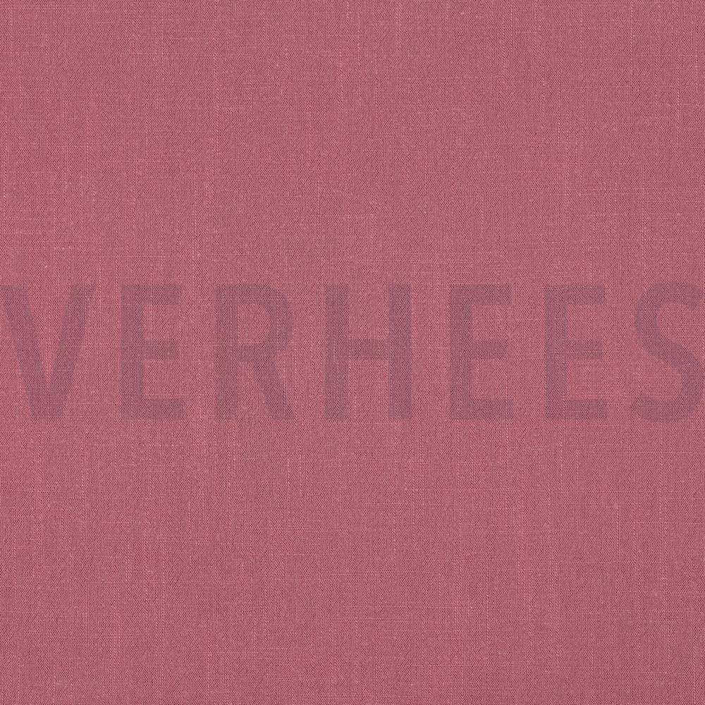 LINNEN VISCOSE GEWASSEN OUDROZE