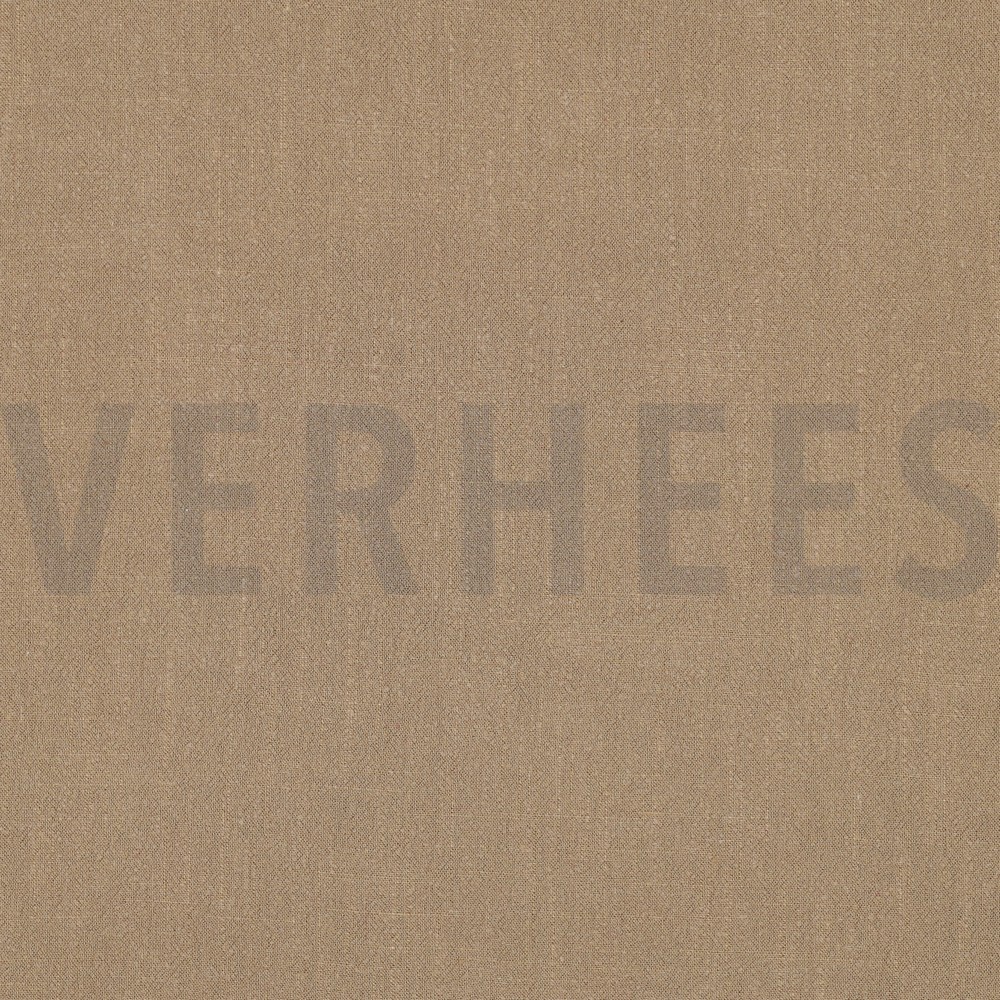 LEINEN VISKOSE GEWASCHEN ERDFARBE