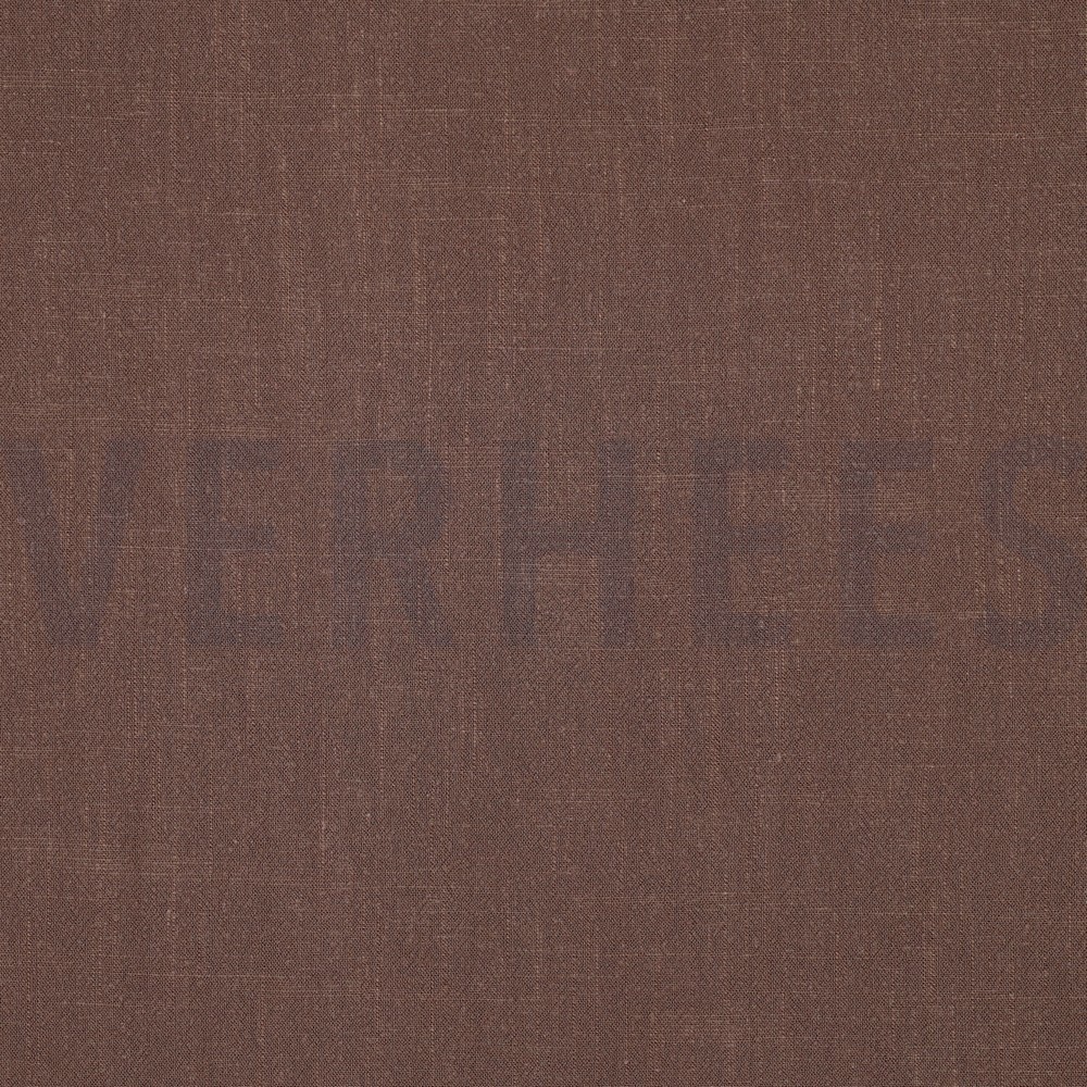 LINEN VISCOSE WASHED BROWN