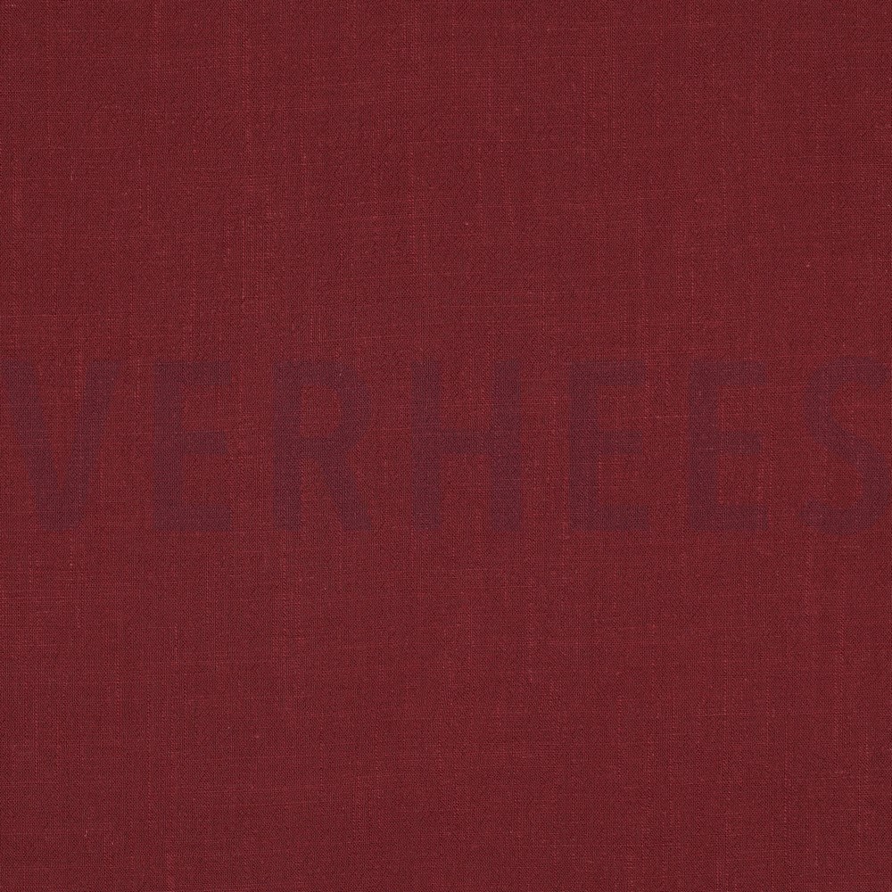 LEINEN VISKOSE GEWASCHEN WEINROT