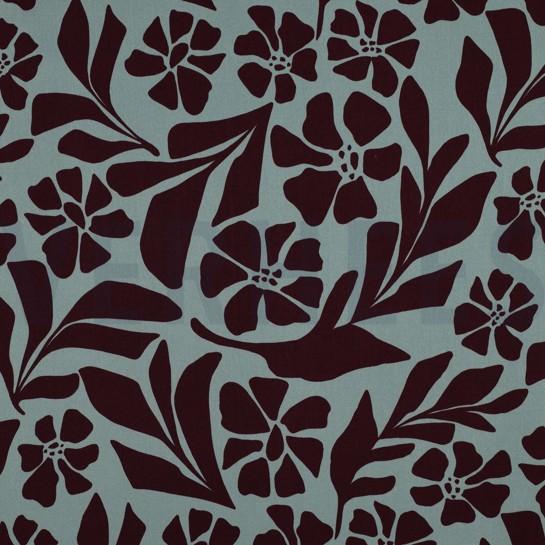 VISKOSE ROSELLA STRETCH BLUMEN SALBEI #7