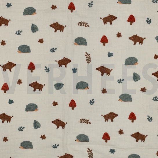 MUSSELIN GOTS NATURAL WALDTIERE NATUR #7