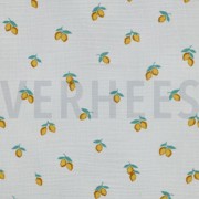 MUSSELIN GOTS FRÜCHTE WEISS (thumbnail)