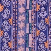 BAUMWOLLE VOILE GESTEPPT DIGITAL BLUMEN LILA/VIOLETT (thumbnail)