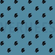 POPELINE DE COTON FAST & FURIOUS BLEU OMBRÉ (thumbnail)