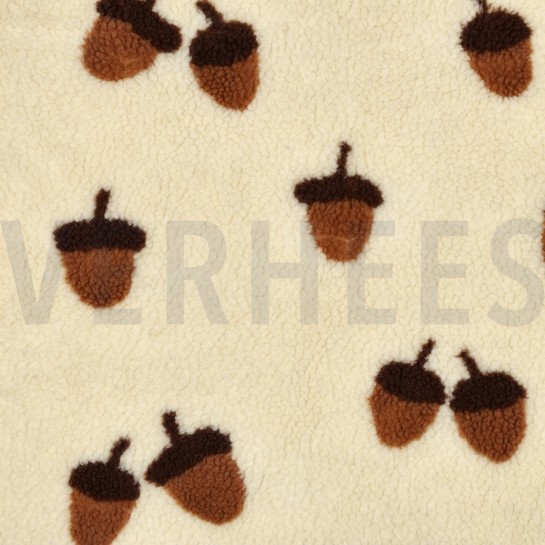 TEDDYSTOFF EICHEL ECRU #7