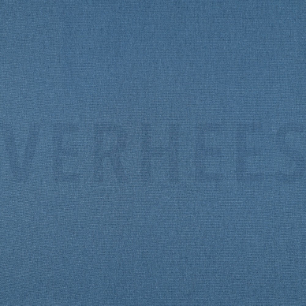 KATOENEN POPLIN GOTS JEANSBLAUW