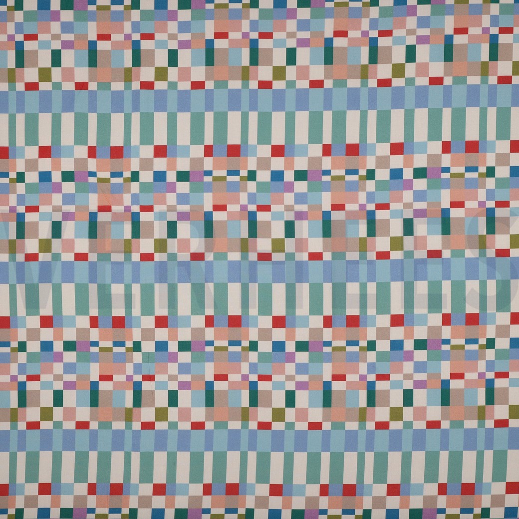 VISCOSE RADIANCE DIGITAL ABSTRACT MULTICOLOUR