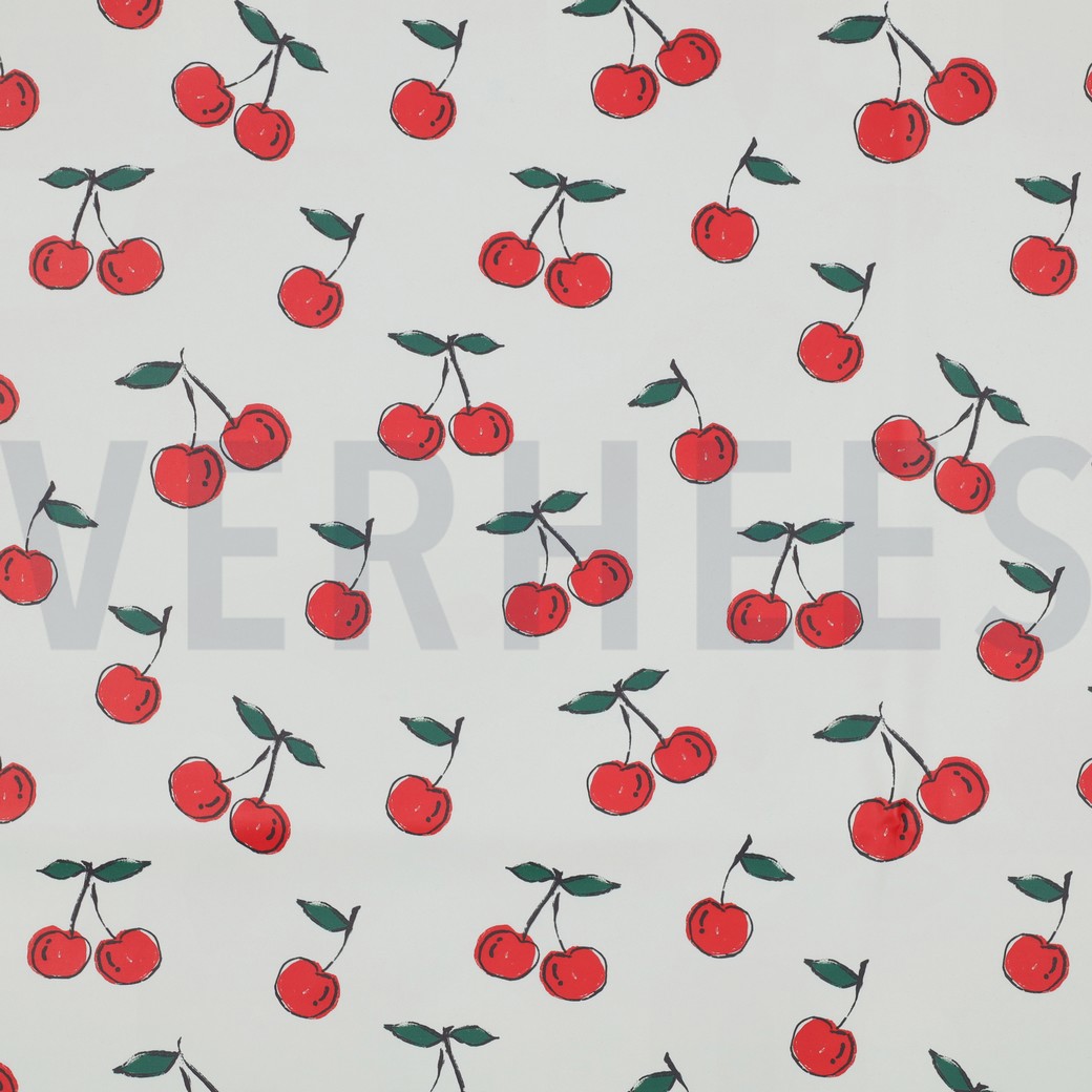 REGENMANTEL KIRSCHEN WEISS