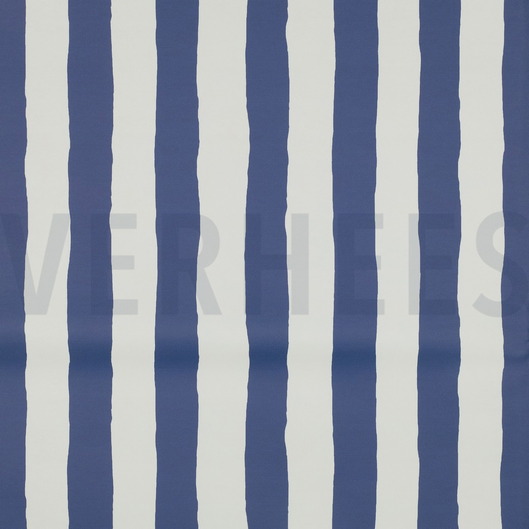 REGENMANTEL STREIFEN BLAU