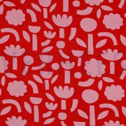 JERSEY GOTS BLUMEN JENNIFER BOURON ORANGE (thumbnail)