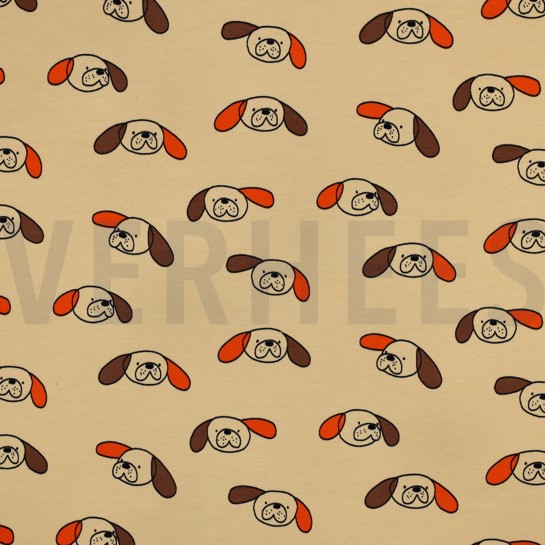 FRENCH TERRY GOTS HUNDE JENNIFER BOURON HELLGELB #7